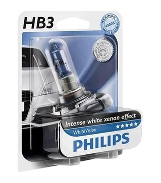 Лампа галогенова Philips HB3 (P20d) 12V/65W (9005WHVB1)