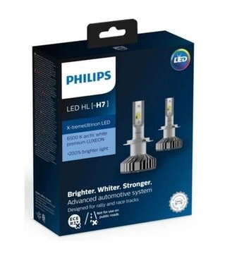 Светодиодная лампа Philips H7 (PX26d) 12V/55W, комплект 2 шт (12985BW)