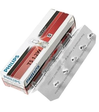 Лампа бесцокольная Philips W1,2W (W2x4, 6d) 24V/1,2W (А 24-1)
