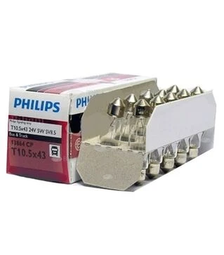 Лампа софитная Philips C5W (T10,5&times;43) 24V/5W (АС 24-5)