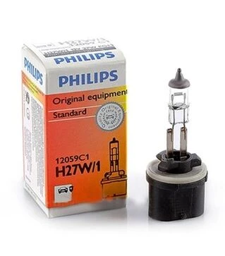 Лампа галогенова Philips H27W/1 (PG13) 12V/27W (АКГ 12-27)