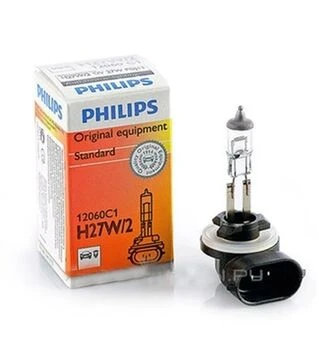 Лампа галогенова Philips PGJ13 (H27W/2) 12V/27W (АКГ 12-27)