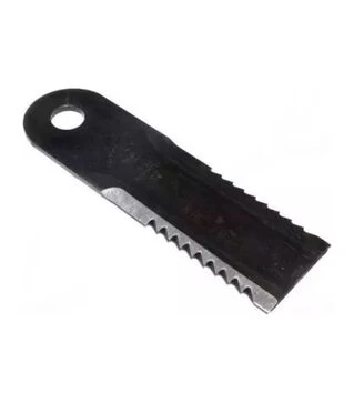 Нож измельчителя зубчатый NH/JD 173x50x4 отверстие 18 мм 3 стороны