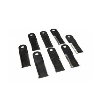 Нож измельчителя подвижный зубчатый комплект отверстие JD 187x50x5 19,6 мм (H212698)