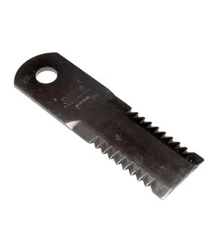 Ніж подрібнювача рухливий зубчастий JD/NH 173x50x4 отвір 18,1 мм (Z77601/89815911/28274025/28274036)