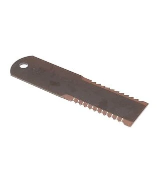 Нож измельчителя неподвижный зубчатый Claas 195x50x3 отверстие 12 мм (737600.0)