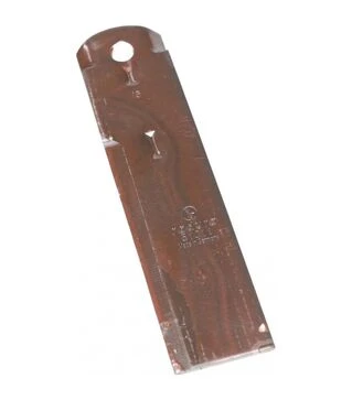 Нож измельчителя неподвижный гладкий JD/NH 175x40x3 отверстие 10,5 мм (1322233C2/84019614/Z75874)