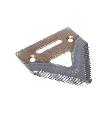 Сегмент ножа жниварки JD900F/R 84x76x3 мм d=6 мм середня насічка 17 зубів (H136807/H207929)