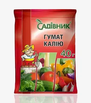 Біодобриво Гумат Калію, 40 г (Садівник)