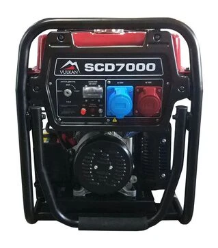 Генератор дизельный VULKAN SCD7000 5 кВт, трехфазный, на колесах