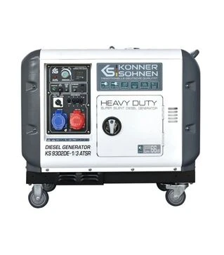 Генератор дизельный K&ouml;nner&amp;S&ouml;hnen KS 9302DE-1/3 ATSR, одно/трехфазный (KS 9302DE-1/3 ATSR)