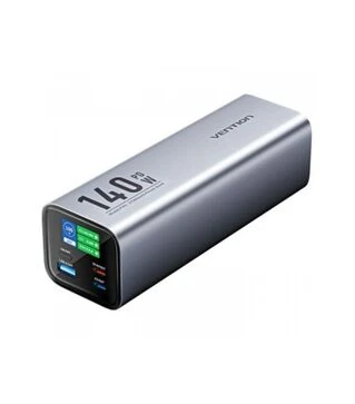 Універсальна мобільна батарея Vention 27000 mAh, 140W, 5 А, PD, QC/3.0, 2xUSB-C, USB-A, LED Display, Gray (FHVH0)