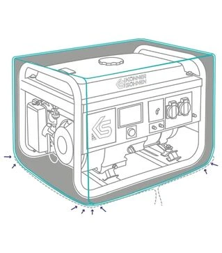 Чохол для генератора Konner&amp;Sohnen KS Cover 20 (740х650х550 мм) (KSCOVER20)