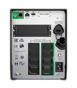 Джерело безперебійного живлення APC Smart-UPS 1000VA/700W, LCD, USB, SmartConnect, 8xC13 (SMT1000IC)