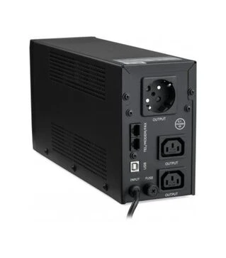 Источник бесперебойного питания Vinga VPE-650PRMU LED 650VA металлический кабель с USB (VPE-650PRMU)