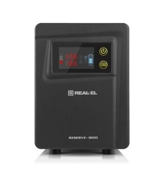 Источник бесперебойного питания REAL-EL RESERVE-1000, 1000VA/600W (EL122100004)