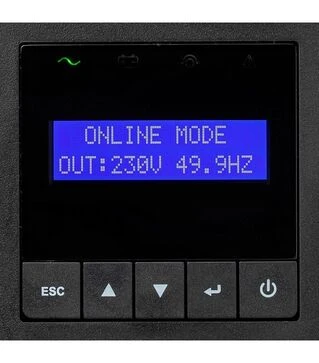 Джерело безперебійного живлення Eaton 9E, 1000VA/900W, RM 2U, LCD, USB, RS232, 4xC13 (9E1000IR)