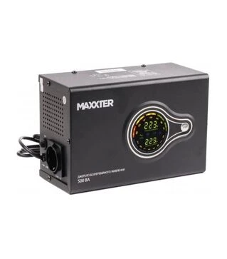 Источник бесперебойного питания Maxxter 500VA/300W LCD (MX-HI-PSW500-01)