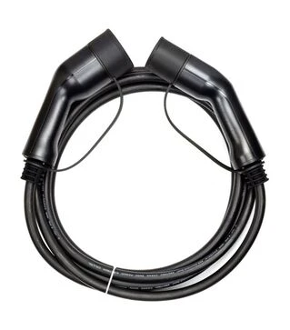 Зарядний кабель для електромобілів HiSmart Type 2 &ndash; Type 2, 7,2 кВт, 1 фаза, 5 м (EV200016)