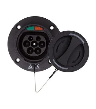 Розетка для електромобіля HiSmart Type 2 (Male), 32A, 3 фази (EV200634)