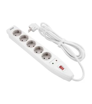 Мережевий подовжувач-фільтр 2E 3х1,5 мм&sup2;, 5 розеток, білий, 3 м (2E-SP515M3WH)