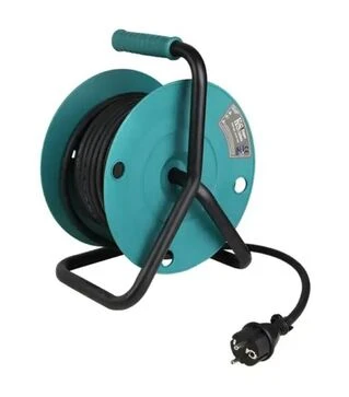 Мережевий подовжувач на котушці Konner&amp;Sohnen 3000Вт, 3х1,5 мм&sup2;, 4 розетки, чорний, 15 м (KSCR-15M)