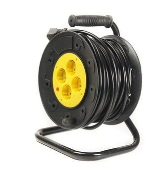 Сетевой удлинитель на катушке PowerPlant JY-2002/30, 3x1,5 мм&sup2;, 30 м, 4 розетки (PPRA10M300S4)