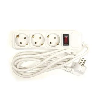 Сетевой удлинитель-фильтр PowerPlant JY-1054/1.8, 3x1,5 мм&sup2;, 3 розетки, 1,8 м (PPSA10M18S3)