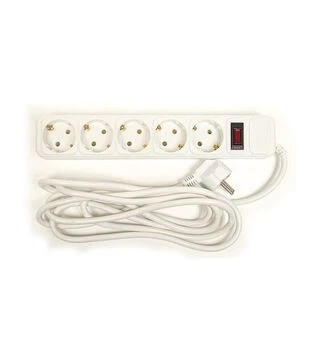 Сетевой удлинитель-фильтр PowerPlant JY-1056/3, 3x1,5 мм&sup2;, 5 розеток, 3 м (PPSA10M30S5)