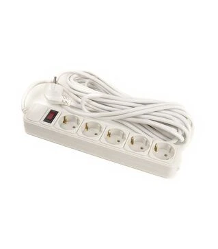 Сетевой удлинитель-фильтр PowerPlant JY-1056/7, 3x1,5 мм&sup2;, 5 розеток, 7 м (PPSA10M70S5)