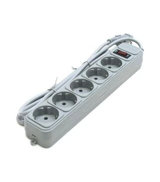 Мережевий подовжувач-фільтр Gembird 5 розеток, сірий, 3 м (SPG5-G-10G)