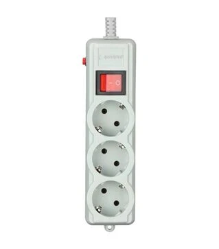 Мережевий подовжувач-фільтр Gembird 3 розетки, сірий, 4,5 м (SPG3-G-15G-PRO)