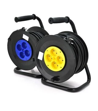 Мережевий подовжувач на котушці Lumano ПВС 2*2,5, 20 м, без заземлення, 16 А, латунні контакти (2137)