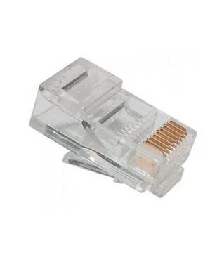 Конектор Ritar RJ-45, Cat.5e, UTP, 8P8C, Premium, позолочені контакти, 100 шт (13193)