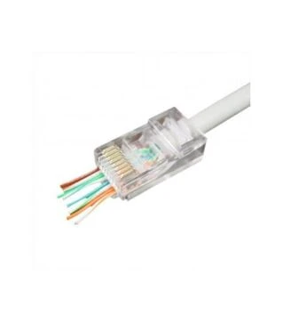 Коннектор Cablexpert RJ-45, Cat.5e, UTP, 8P8C, сквозные отверстия, 10 шт (LC-PTU-01/10)