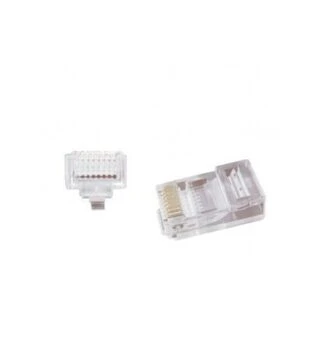 Коннектор Cablexpert RJ-45, Cat.5e, UTP, 8P8C, сквозные отверстия, 10 шт (LC-PTU-01/10)