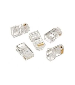 Коннектор Cablexpert RJ-45, Cat.5e, UTP, 8P8C, 50 шт, позолоченные контакты (LC-8P8C-001/50)
