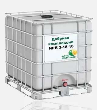 Удобрение комплексное NPK 3-18-18, 1 000 кг (Агрохимтранс)