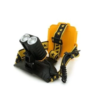 Ліхтар налобний HPH-W647, 4 режими, чорний/жовтий (HPH-W647/2*P50)