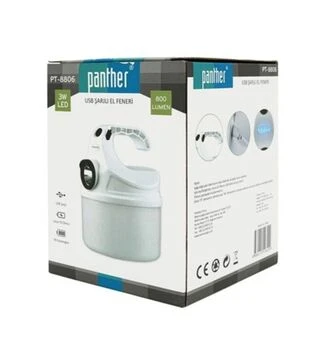Фонарь кемпинговый Panther PT-8806, 1+3 режима, белый (PT-8806)