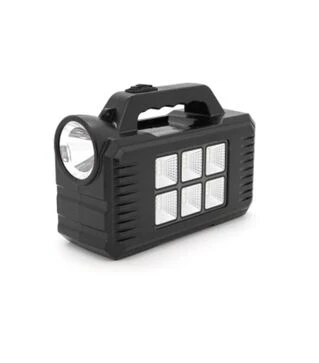 Фонарь переносной GD-8077, Solar charging, 1+1 режим, черный (GD-8077)