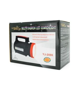 Фонарь переносной YJ-2886, 2+1 режим, черный/красный (YJ-2886)