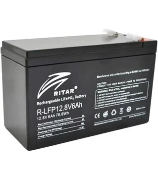 Аккумуляторная батарея Ritar LiFePo4 R-LFP, 12,8 В, 6А*ч (R-LFP 12.8V 6Ah)