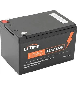 Аккумуляторная батарея Litime LiFePo4, 12,8 В, 12 А*ч (Li-Time-LiFePO4-12.8-12)