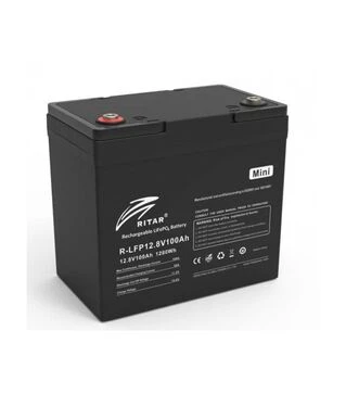 Аккумуляторная батарея Ritar LiFePo4, 12 В, 100 A*ч (R-LFP12.8V100AH-MINI)