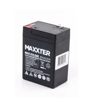 Акумуляторна батарея Maxxter AGM, 6 В, 4,5 A*год (MBAT-6V4.5AH)
