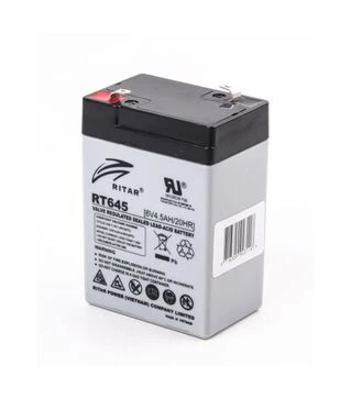 Аккумуляторная батарея Ritar AGM, 6 В, 4,5 A*ч (RT645)