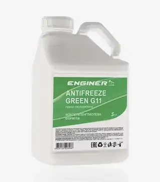 Антифриз Enginer G11 зелений, 5 л