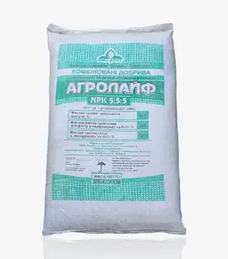 Біодобриво NPK 5-5-5, 25 кг (Агролайф)