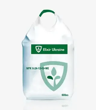 Удобрение комплексное Elixir Basic NPK 6-24-12+S+ME (Эликсир Бейсик), 600 кг (Elixir Zorka)